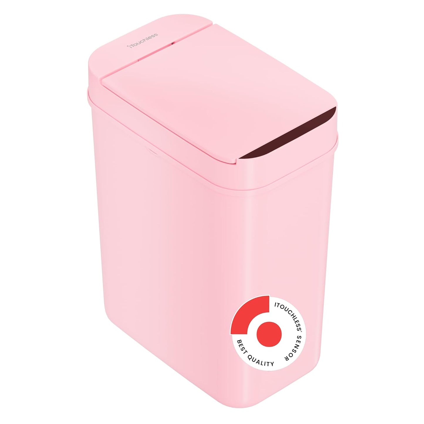 iTouchless SoftStep 13.2 Gallon Slim Step Pedal Trash Can with Odor Filter, Elongated Stainless Steel Recycling Bin, Space-Saving Garbage Trashcan, 50 Liter Bedroom Livingroom Wastebasket Home Office