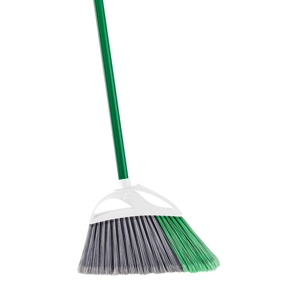 Libman Commercial 205 Large Precision Angle Broom, Steel Handle, 13" Wide, Green and White (Pack of 6)