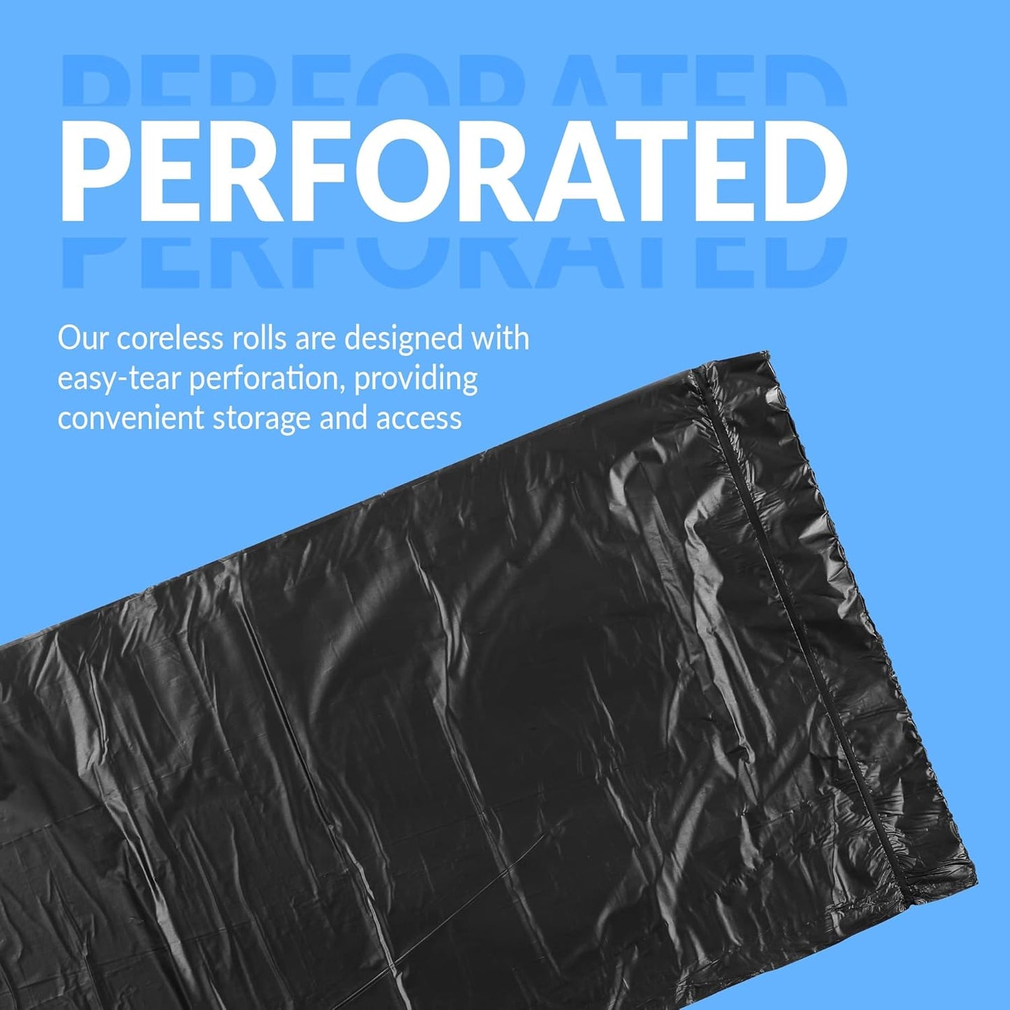 Reli. SuperValue 40-45 Gallon Trash Bags | 125 Count | Made in USA | Heavy Duty | Black Multi-Use Garbage Bags