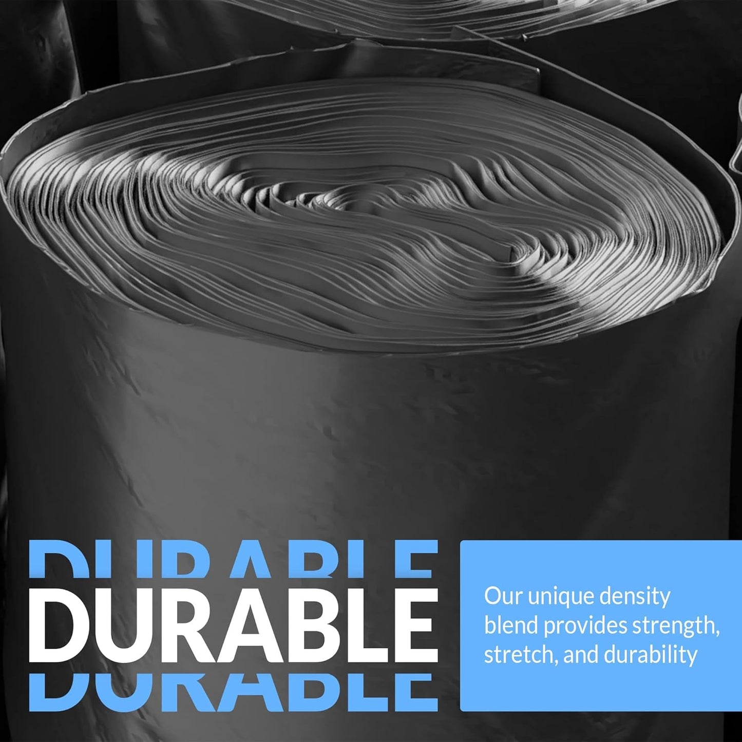 Reli. SuperValue 40-45 Gallon Trash Bags | 125 Count | Made in USA | Heavy Duty | Black Multi-Use Garbage Bags