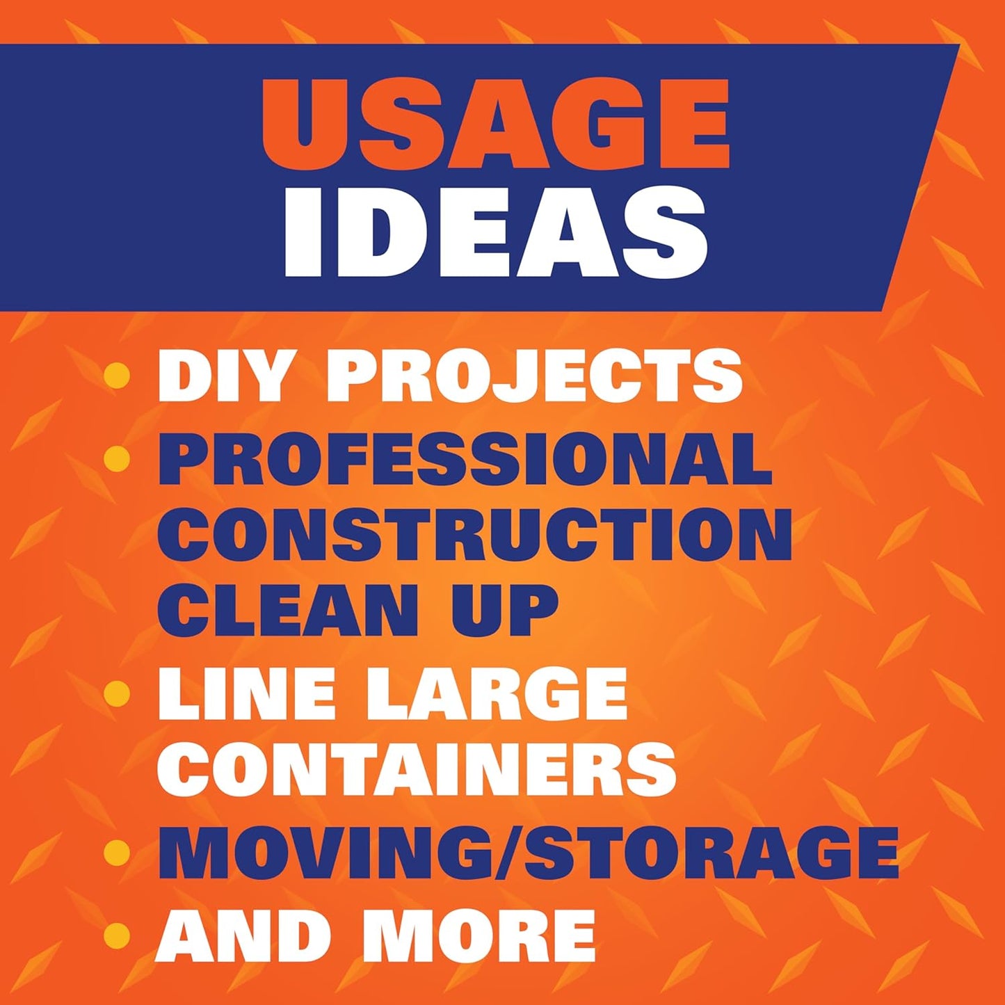 Hefty Load & Carry Heavy Duty Contractor Large Trash Bags, 42 Gallon, 26 Count